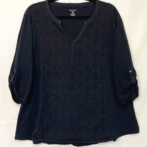 Sonoma Black Boho Blouse